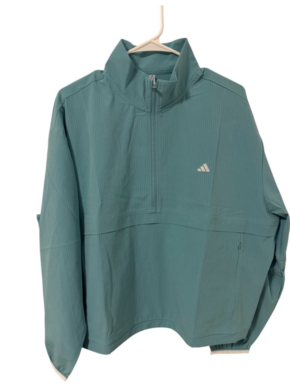 Adidas Women's Go-To Quarter-Zip Golf Jacket  Mint Tone, XL NWT